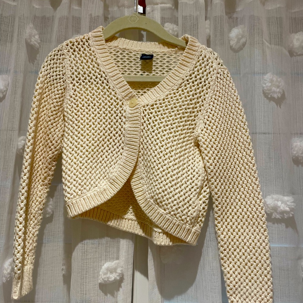 Nice knitted cardigan could be used with a swim suit
